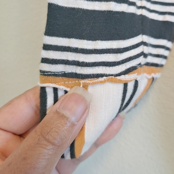 Free People Breaker Striped Tunic Sz S Summer Cover Up Casual Vacation - Picture 3 of 11